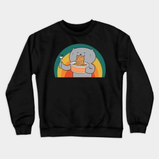 cats and ramen Crewneck Sweatshirt